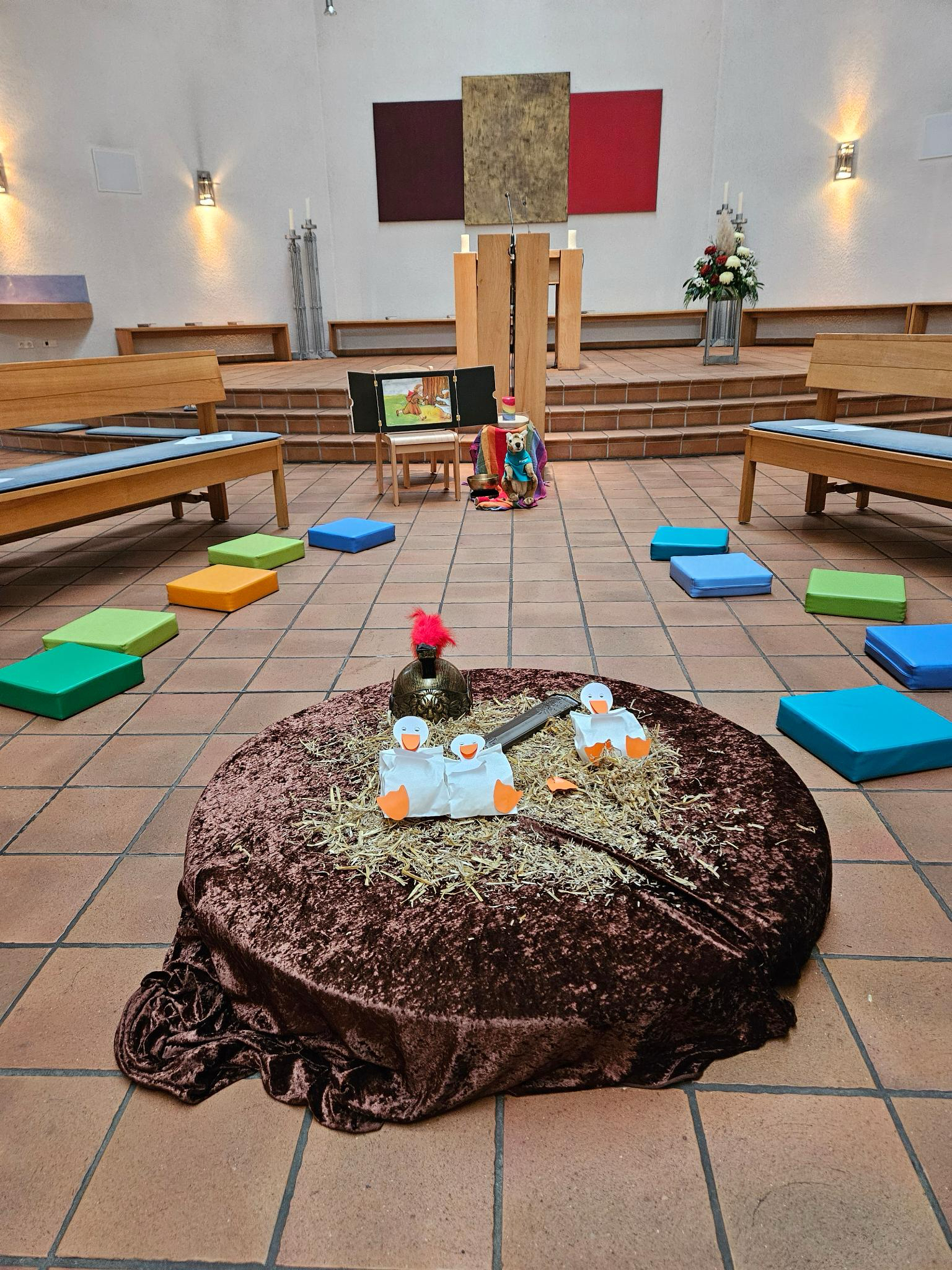 Unsere Mitte vor dem Gottesdienst.